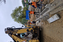 Postępy prac na ulicy Kiepury