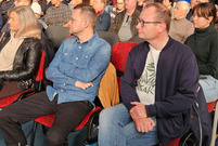 Zdjęcie ze spotklania z mieszkańcami dot. tuneli pod PKP w Zaborowie