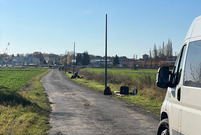 Lampy solarne oświetlają łącznik na Antonińskiej w Lesznie