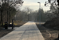 Dofinansowanie dla Leszna obejmuje też wykonany i oddany już II etap ścieżek pieszo - rowerowych wokół zbiornika zaborowskiego