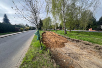 Budowa nowej trasy rowerowej wzdłuż ulicy Chocimskiej w dzielnicy Gronowo w Lesznie