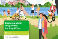 Plakat wyzwania Healthy Cities