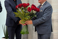 Urodzinowa niespodzianka miała miejsce podczas sesji Rady Miejskiej Leszna, 3 września 2026 r.