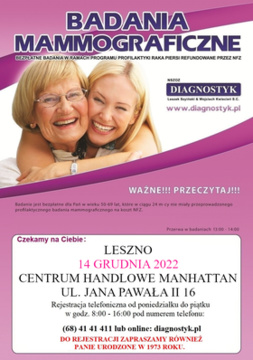 Bezpłatna mammografia