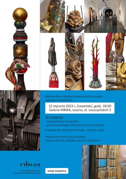 Oprowadzanie kuratorskie, promocja katalogu wystawy Ireneusza Daczki