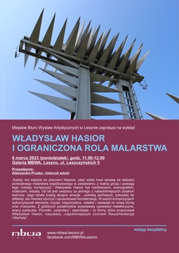 Władysław Hasior i ograniczona rola malarstwa - wykład w MBWA