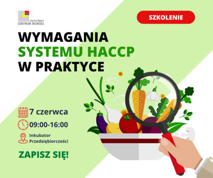 Wymagania systemu HACCP w praktyce – szkolenie