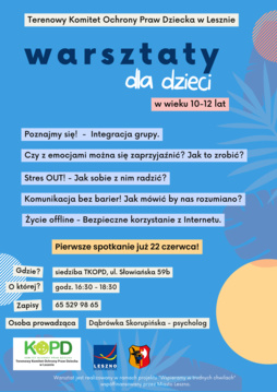 Warsztaty psychoedukacyjne dla dzieci