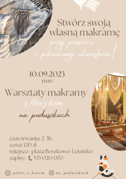 Stwórz własną makramę podczas pikniku na plaży!