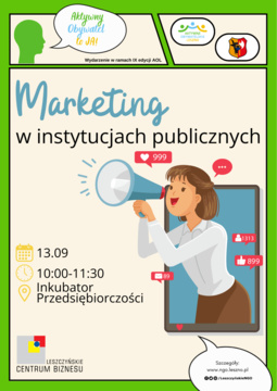 Marketing w instytucjach publicznych - bezpłatne szkolenie w ramach AOL