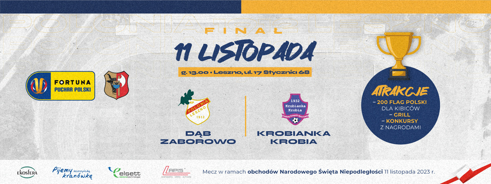 Finał Pucharu Polski Strefy Leszczyńskiej: Polonia Dąb Zaborowo - Krobianka Krobia