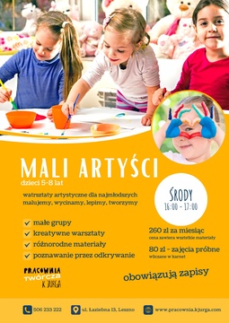 MALI ARTYŚCI – zajęcia artystyczne dla dzieci