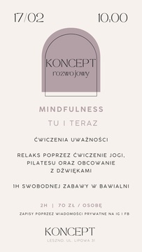 KONCEPT rozwojowy - Mindfulness, czyli bycie tu i teraz