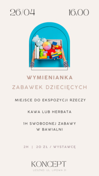 KONCEPT domowy - wymienianka zabawek dziecięcych