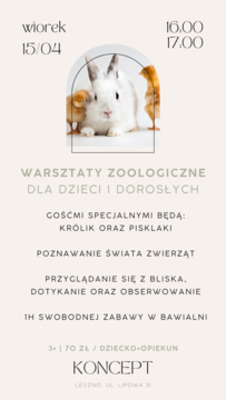 Warsztaty zoologiczne dla dzieci i dorosłych