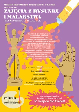ZAJĘCIA Z RYSUNKU I MALARSTWA DLA MŁODZIEŻY w MBWA Leszno
