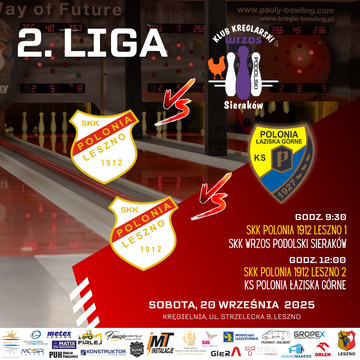Kręgle 2. Liga / Polonia 1912 Leszno vs. Wrzos Sieraków, SKK Polonia 1912 Leszno vs. Polonia Łaziska Górne