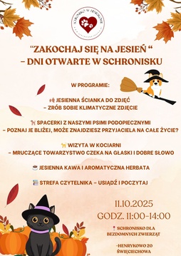 Zakochaj sie na jesień - dni otwarte w Schronisku 