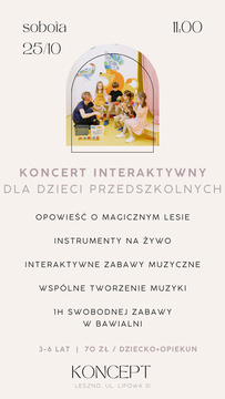 KONCERT INTERAKTYWNY dla dzieci