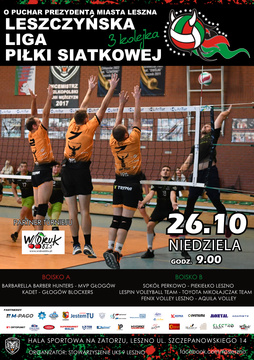 3 kolejka 24 sezonu Leszczyńskiej Ligi Piłki Siatkowej o Puchar Prezydenta Miasta Leszna