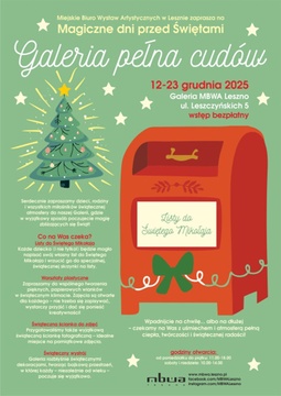 Magiczne dni przed Świętami - Galeria Pełna Cudów