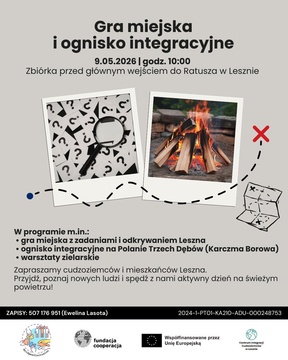 Gra miejska i ognisko integracyjne w Lesznie