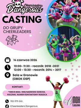 Casting do grup Cheerleaders 