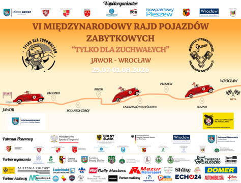Klasyki motoryzacji opanują Wielkopolskę. VI Rajd „Tylko dla Zuchwałych” zagości w Lesznie.