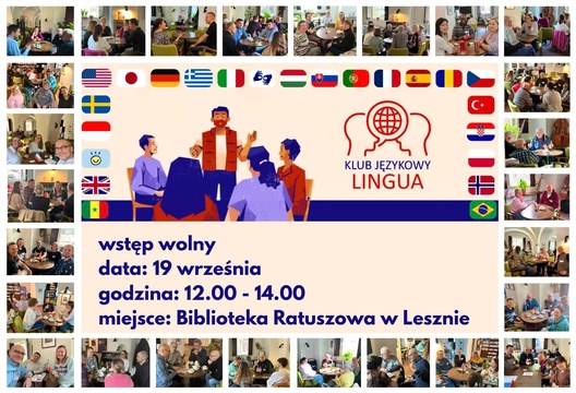 Klub Językowy LINGUA, bezpłatne spotkanie dla wszystkich, którzy chcą rozmawiać w językach obcych