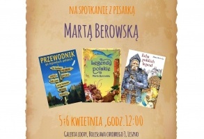 Literacka podroż przez dzieje Polski- spotkanie z pisarką Martą Berowską 