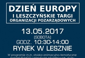 Przyjdź i świetuj z nami Dzień Europy i Leszczyńskie Targi Organizacji Pozarządowych