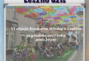 VI edycja Miejskiego Konkursu Wiedzy o Lesznie 