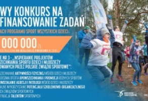 Sport wszystkich dzieci - Wspieranie projektów upowszechniania sportu dzieci i młodzieży realizowanych przez polskie związki sportowe.