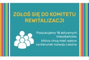 Rozpoczynamy nabór na członków Komitetu Rewitalizacji