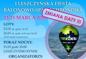 I Leszczyńska Fiesta Balonowo-Spadochronowa