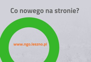 www.ngo.leszno.pl - co nowego na stronie? 