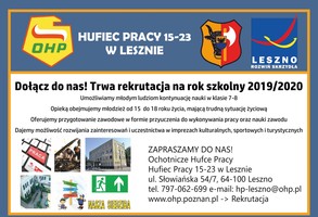 Hufiec Pracy - rekrutacja