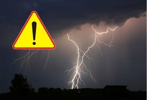 Ostrzeżenie meteorologiczne - przewidywane burze, miejscami grad