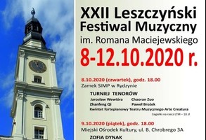  XXII Leszczyński Festiwal Muzyczny im. Romana Maciejewskiego