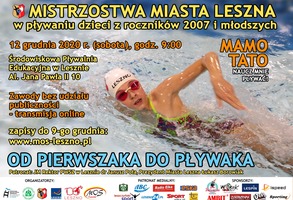 Mistrzostwa Miasta Leszna w pływaniu dzieci z roczników 2009 i młodszych