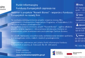 Projekt „Rozwiń Biznes” – wsparcie dla firm z sektora MŚP z województwa wielkopolskiego