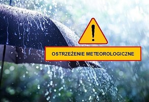 Ostrzeżenie meteorologiczne - intensywne opady deszczu, silny wiatr