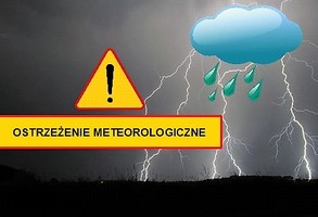 Ostrzeżenie meteorologiczne- burze z gradem