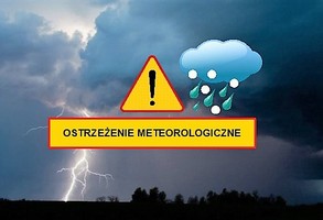 Ostrzeżenie meteorologiczne - możliwe burze z opadami deszczu, lokalnie grad