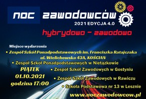 NOC ZAWODOWCÓW 2021 edycja 4.0 HYBRYDOWO-ZAWODOWO