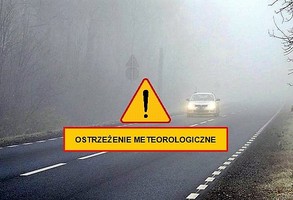 Ostrzeżenie meteorologiczne - gęsta mgła