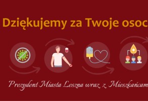 W podziękowaniu za osocze