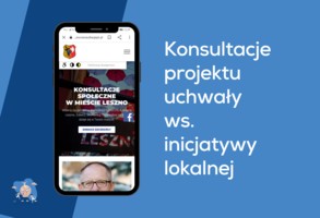 Informacja o rozpoczęciu konsultacji projektu uchwały ws. inicjatywy lokalnej