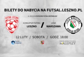 Futsal, Ekstraklasa: GI Malepszy Futsal Leszno - Legia WarszawaGI Malepszy Futsal Leszno - Legia Warszawa