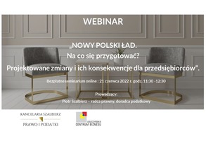 Nowy Polski Ład. Na co się przygotować? - bezpłatny webinar online